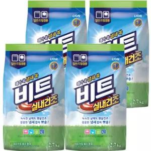 비트 실내건조 가루세제 겸용 리필 2.7kg 4개