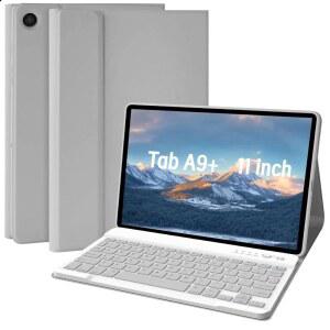 갤럭시탭 A9 플러스 케이스용 MMK 키보드, 삼성 태블릿 케이스 키보드(2023년 11인치, SM-X210 /X216 /X218), 무선 탈착식 스모크 그레이