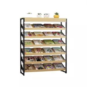 카다로그 신문 잡지 4단 책꽂이 가판대 진열대 수납