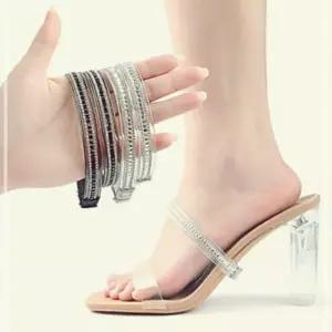 힐 학교 투명 종세트 스트랩 사무실 벗겨짐방지 구두 고정밴드 2종세트 E20WFFG28C