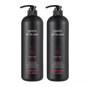 아브카 스포츠 올인원 퍼퓸드 바디워시 우디페로몬향 대용량 1000ml 1개