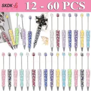 볼꾸 24개 DIY 볼펜꾸미기 비즈 펜 선물용 대량 파츠 키트 재료
