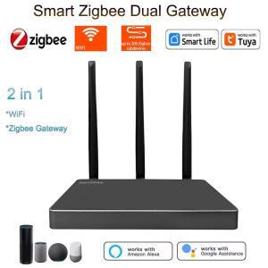 투야 지그비 3.0 허브 듀얼 게이트웨이 및 와이파이 신호 강화 스마트 홈 결함 교체 알렉사 지원 대형 주택