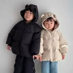 [라일리여성의류] Rly 아동 키즈 겨울 방한 보온 후드 패딩 숏 점퍼