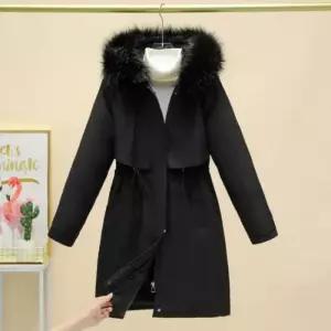 [라일리여성의류] Rly 여성 겨울 방한 보온 웜 퍼 털 롱 패딩 점퍼