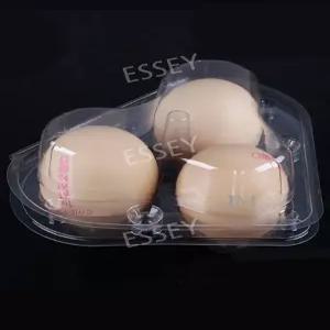 하트 투명 계란 100개 케이스 플라스틱박스 포장용 3구