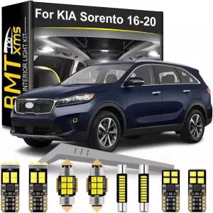 기아 쏘렌토 UM 2016 2017 2018 2019 2020용 LED 실내 조명 키트 교체 슈퍼 브라이트 6000K 화이트