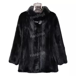 할머니 옷 인조모피 코트 여성 엄마 중년 반코트 퍼 따뜻한 겨울코트 엄마코트