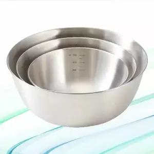 스텐 ZZI966X8 쌀씻는 볼 깊은형 믹싱볼 세트