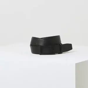 [헤지스]블랙 버클 블랙 H장식 소가죽 자동벨트 HJBE6E855BK_s