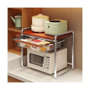 슬라이딩 수납대 거치대 밥솥 선반 주방 정리장 수납장 렌지대