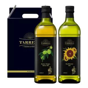 [타레가]오일 1000mlx2선물세트(올리브+해바라기)