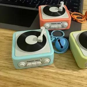 미니 오디오 레코드판 키링 녹음기 음악 스피커 엠프 열쇠고리 장난감 선물 J107