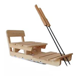 눈썰매 감성 추억 스케이트 스텐 의자 빙판 나무 얼음 원목 우드 접이식 쌍 스틸 클래식