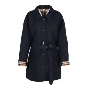 [버버리] 버버리 KEMBLE 다이아몬드 퀼팅 벨티드 자켓 블랙 80734181