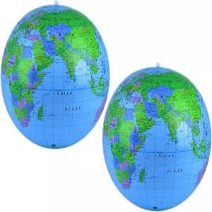 해변 놀이나 교육을 위한 쿠페이 풍선 글로브 PVC 월드 지구 비치볼