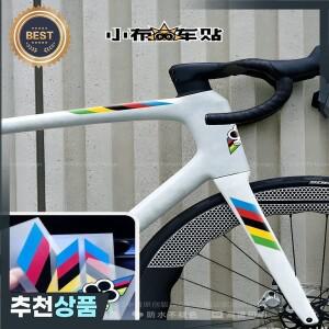 BUBUSmall 천 범퍼 스티커 GraffitiUCIRainbowUAEBoga 도로 자전거 전면  후면 포크 장식