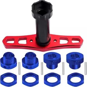 로드 버기에서 1/8 RC 자동차 몬스터 트럭을 위한 렌치가 장착된 Hobbypark 17mm 휠 헥스 허브