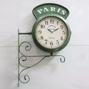 파리스 빈티지 벽걸이 양면시계 앤티크빈티지 북유럽풍 선물용 거실 홈카페 현관