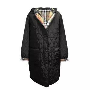 [버버리] 파크게이트 퀄팅 롱 후드 자켓 80842091 80945811 블랙