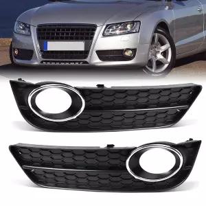 자동차 그릴망 튜닝 앞 범퍼 안개등 램프 그릴 아우디 A5 2008 2009 2010 2011 2012 커버 블랙 8T0807681 8