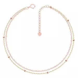 14K 두줄 금볼 트위스트 체인 골드 금 팔찌