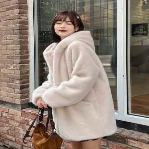 페이크퍼 밍크퍼 코트 인조밍크 페이크퍼코트 빅사이즈