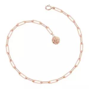 14K GOLD 로즈골드 미러볼 펜던트 클립 체인 금 팔찌 WFK1M29