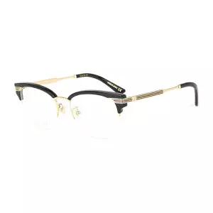 구찌 명품 안경테 GG0201O 001 라운드 하금테 여자 남자 안경