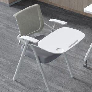 강의실의자 사무실 회의용 메쉬 사무용 책상의자 일체형 수업 훈련 의자 학생 수험생 휴대용