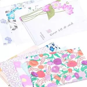 영화 순면 롱직각 가제 나염 두겹 수건 선물 목수건 WD6BC9B