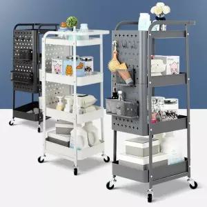 베들레헴 다용도 이동식선반 미니 철제 베란다 틈새 이동식수납장