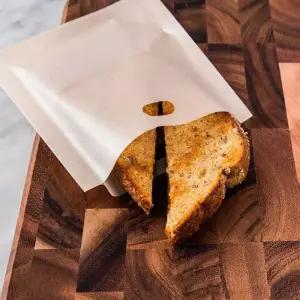 토스트 샌드위치 전용 포장백 2매입 주머니형 종이 봉투 간편보관