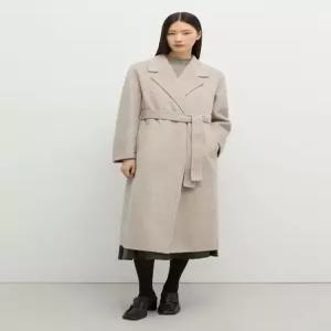 [백화점 정품]  쉬즈미스 뉴이어 울 벨티드 핸드메이드 롱 코트