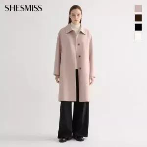 [백화점 정품]  쉬즈미스 뉴이어 정상가 울 캐시미어 혼방 핸드메이드 맥코트