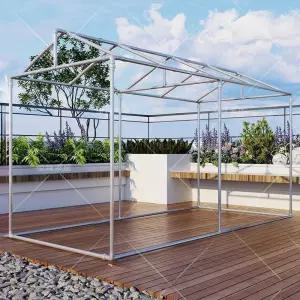 대형 철골 프레임 비닐하우스 온실 그네 골조 파이프