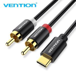 USB C RCA 오디오 케이블 -C ~ 2 2rca 잭  iphone 호환 용 Sumsung 샤오미호환 스피커 홈 시어터 TV 0.5m 1