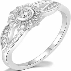 주드 주얼러스 스테인리스 스틸 해머드 선 플라워 스타일 결혼식 약혼 성명서 기념일 홀리데이 링 약속