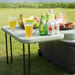 엉쿨 78리터 테이블겸용 이동바퀴형아이스박스아이스쿨러 캠핑 차량용 낚시 레저 여행