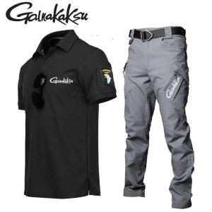 낚시우비 야외 스포츠 방수 낚시 셔츠 반사 의류 하이킹 세트 바지 여름