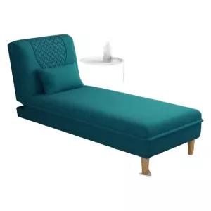 패브릭1인용베드소파 이동 블루 오션 일인쇼파 가구 베드 소파 1인용 간편 카페 원룸