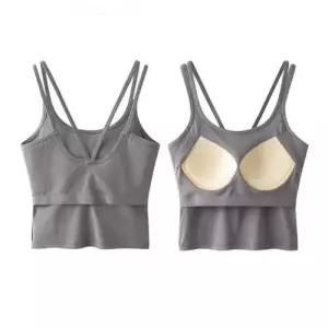 캡내장 일체형 브라렛 이너 이중 끈 나시 티셔츠 WE11B14