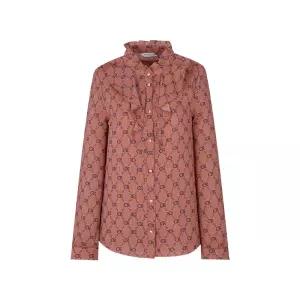 [크로커다일레이디] 크로커다일레이디 프릴 프린트 블라우스 CLEWBL101