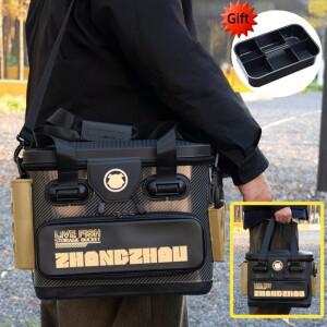 EVA 낚시통 생선 보관함 대용량 두꺼운 소재 다기능 버킷 훅 스톱 비즈