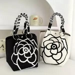 하운드투스 로즈니트 에코 토트백 링체인 미니 손목 가방