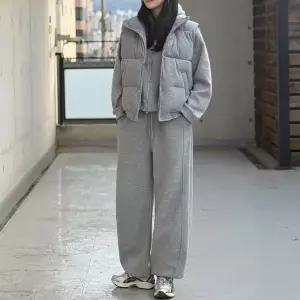 [비비드글램][단품SET] 노미 트레이닝 세트 3종 선택 가능 (패딩 단품  후드집업+와이드팬츠  3P 세트) 4co