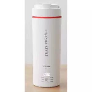 USB 전기포트 주전자 스텐 간단 보온 일체형 여행용 베터리