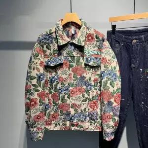 꽃무늬 셔츠형자켓 자켓 남자 정장 청자켓 빅사이즈