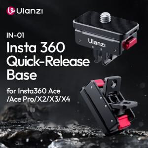 Ulanzi 마그네틱 퀵릴리즈 마운트 인스타 360 X4 ONE R 에이스 프로 카메라 사진 액세서리