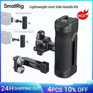 SmallRig 미니 사이드 핸들 키트 NATO 클램프 어댑터 및 레일 용 경량 카메라 케이지 그립 DSLR -5532